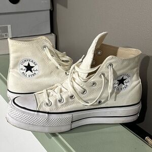 Converse Women's Cream High-Top Sneakers